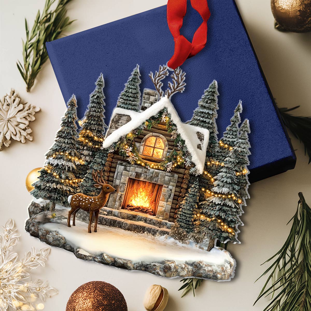 Acrylic Ornament Peaceful Christmas Personalized Merch Gift Idea Charming Holiday Home Decoration