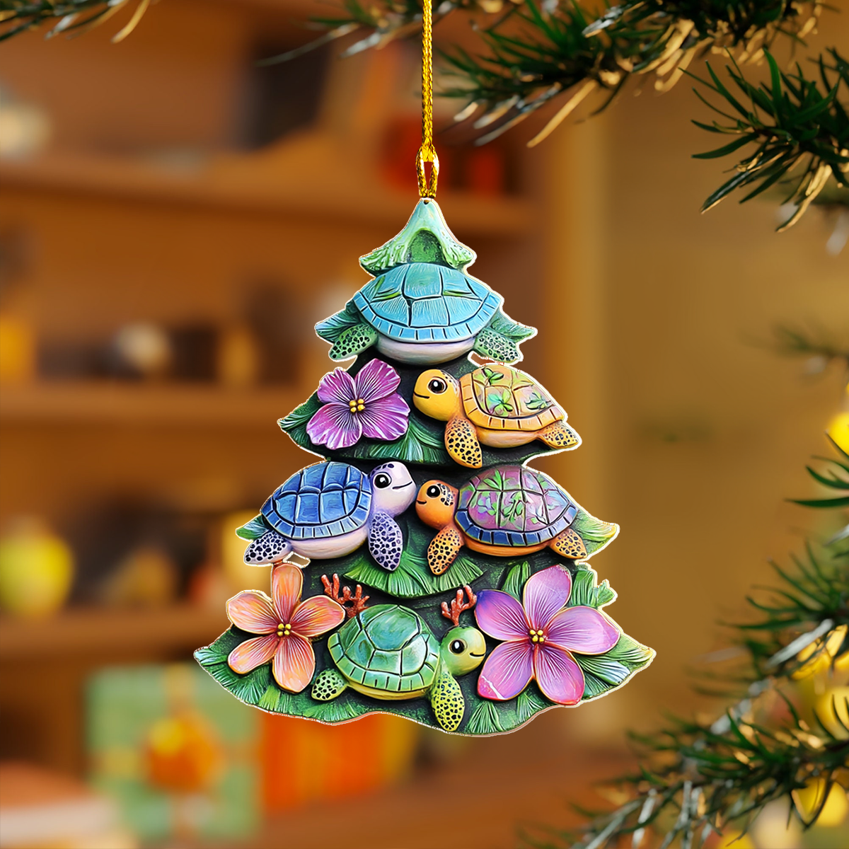 Acrylic Ornament Pebbles The Ocean Dreamer Beautiful Christmas Ornament