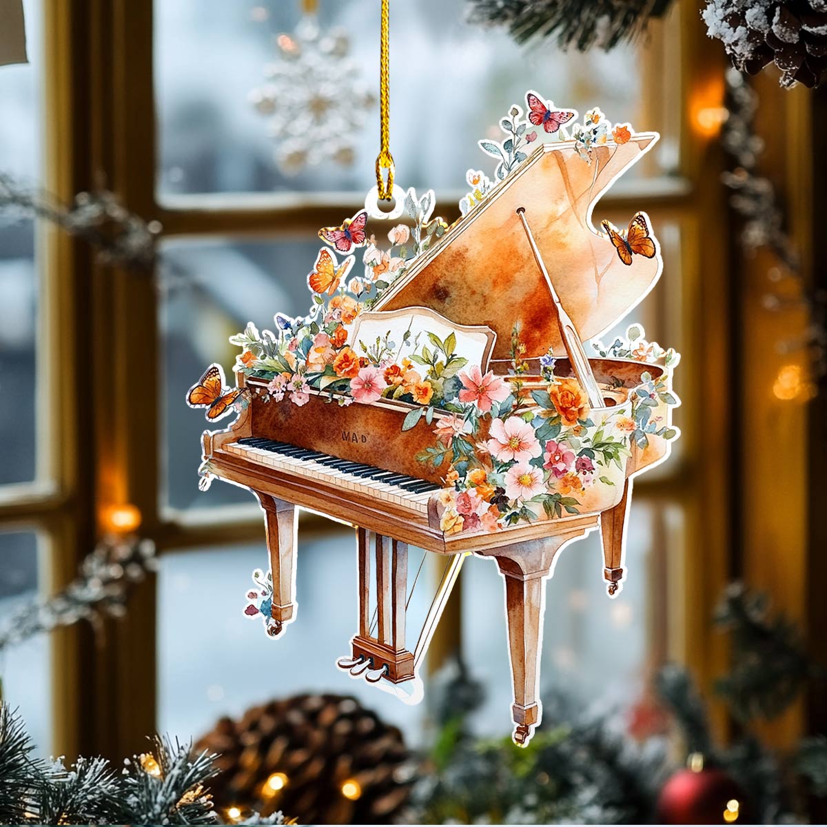 Acrylic Ornament Pianist At Heart Adorable Ornament For Friends