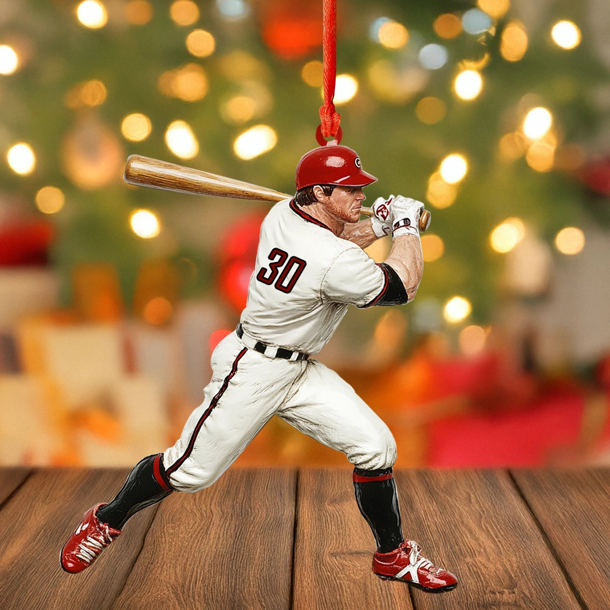 Acrylic Ornament Power Hit Baseball Magical Christmas Spirit Ornament