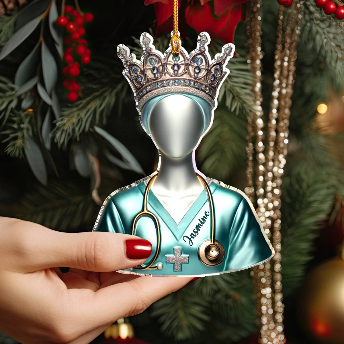 Acrylic Ornament Proud To Be A Nurse.1 Beautiful Christmas Ornament