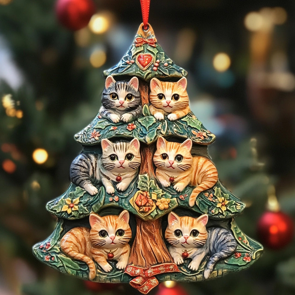 Acrylic Ornament Purrfect Holiday Adorable Ornament For Friends