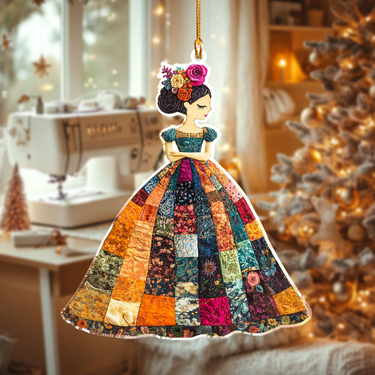 Acrylic Ornament Quilted Beauty Must-Have Holiday Tree Ornament