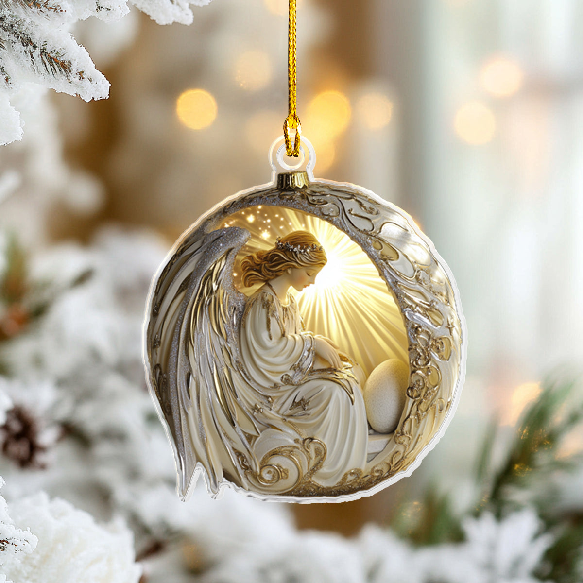 Acrylic Ornament Radiant Angel Must-Have Holiday Tree Ornament