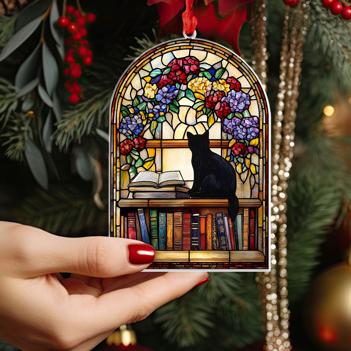 Acrylic Ornament Reading Cat.1 Lovely Ornament Gift For Him