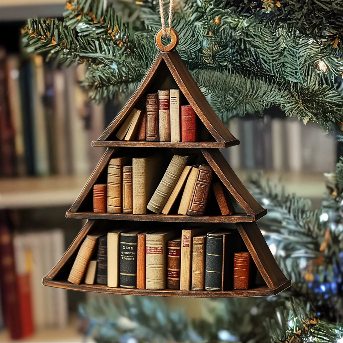 Acrylic Ornament Reading Tree Of Tales Magical Christmas Spirit Ornament