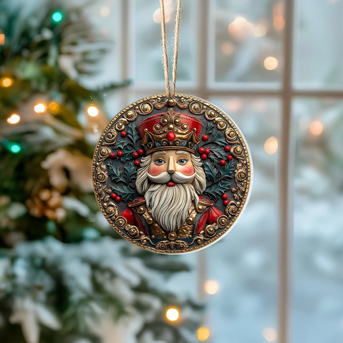 Acrylic Ornament Regal Nutcracker Cozy Christmas Tree Decoration