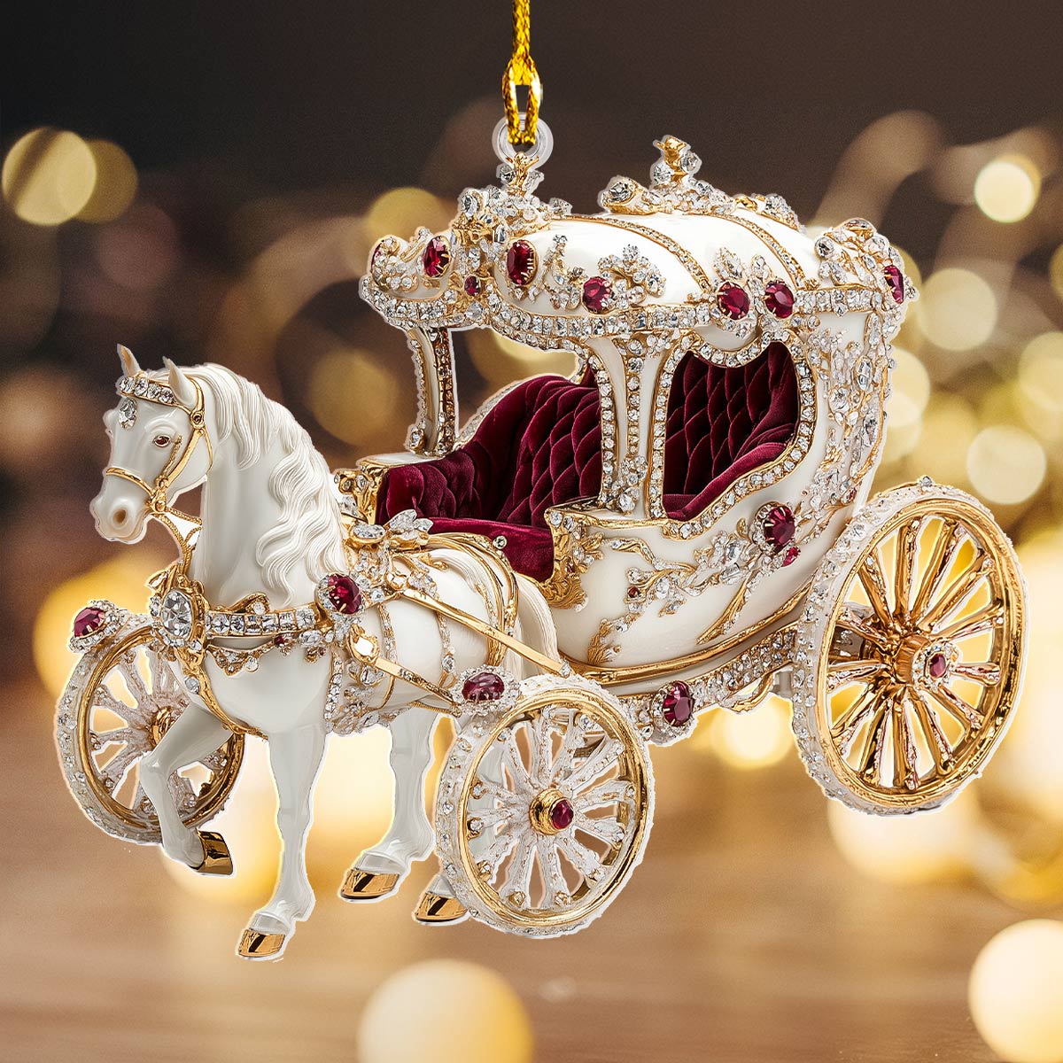 Acrylic Ornament Royal Ride Cute Custom Christmas Ornament