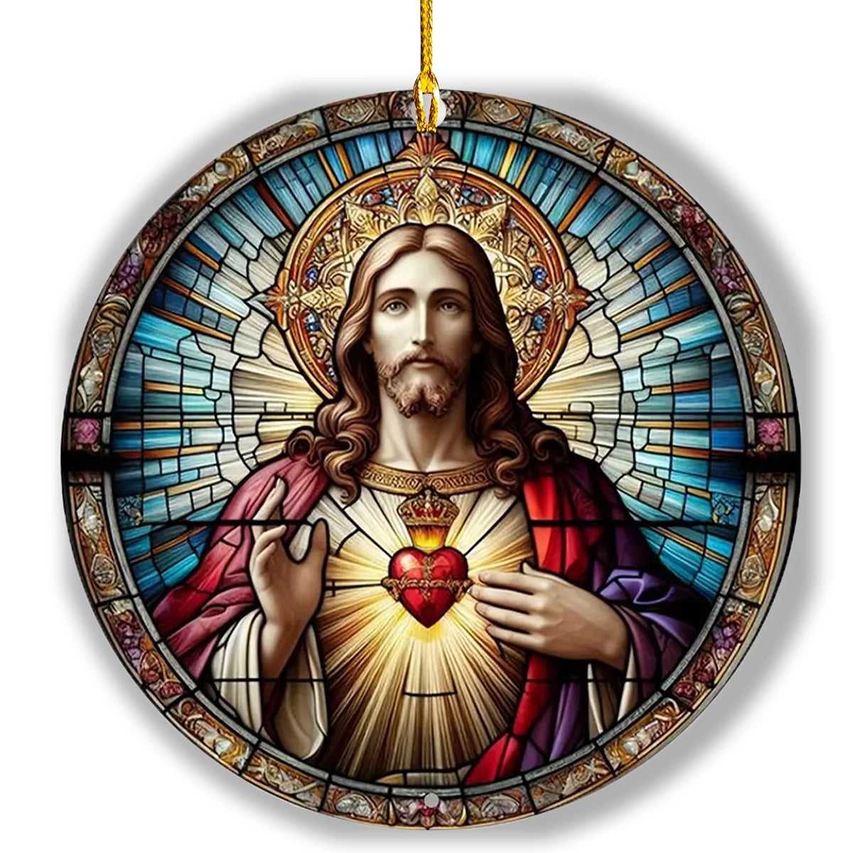 Acrylic Ornament Sacred Heart Jesus Thoughtful Ornament For Dad