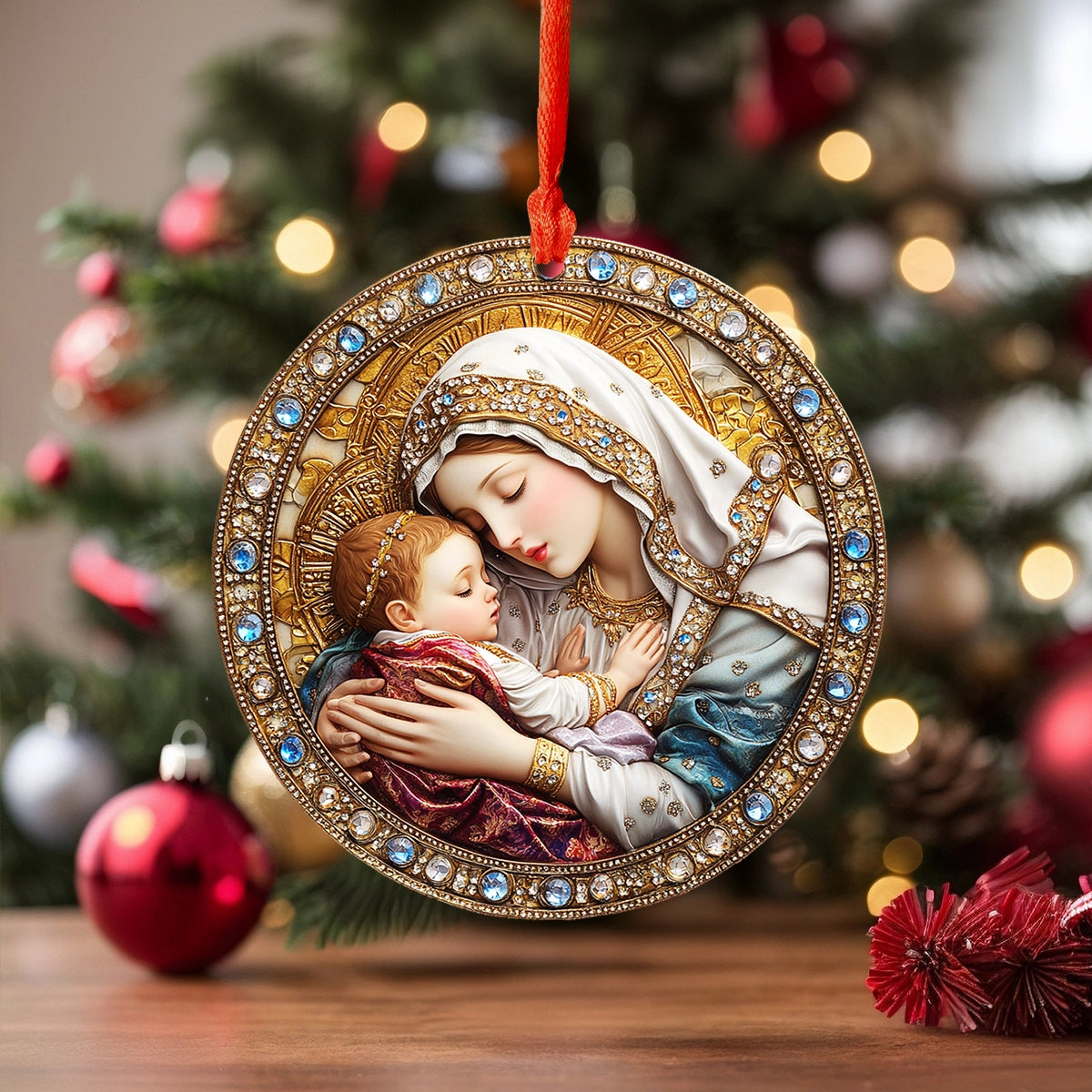 Acrylic Ornament Sacred Mother Maria Christmas Perfect Ornament Gift For Her