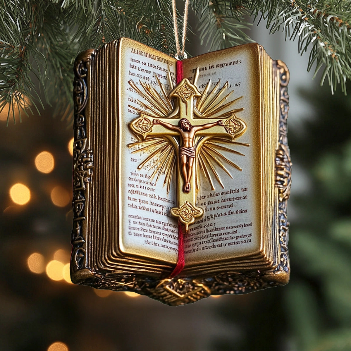 Acrylic Ornament Sacred Scripture Charming Holiday Home Decoration