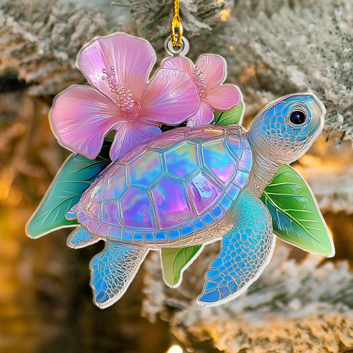 Acrylic Ornament Sea Turtle Collection Festive Living Room Ornament