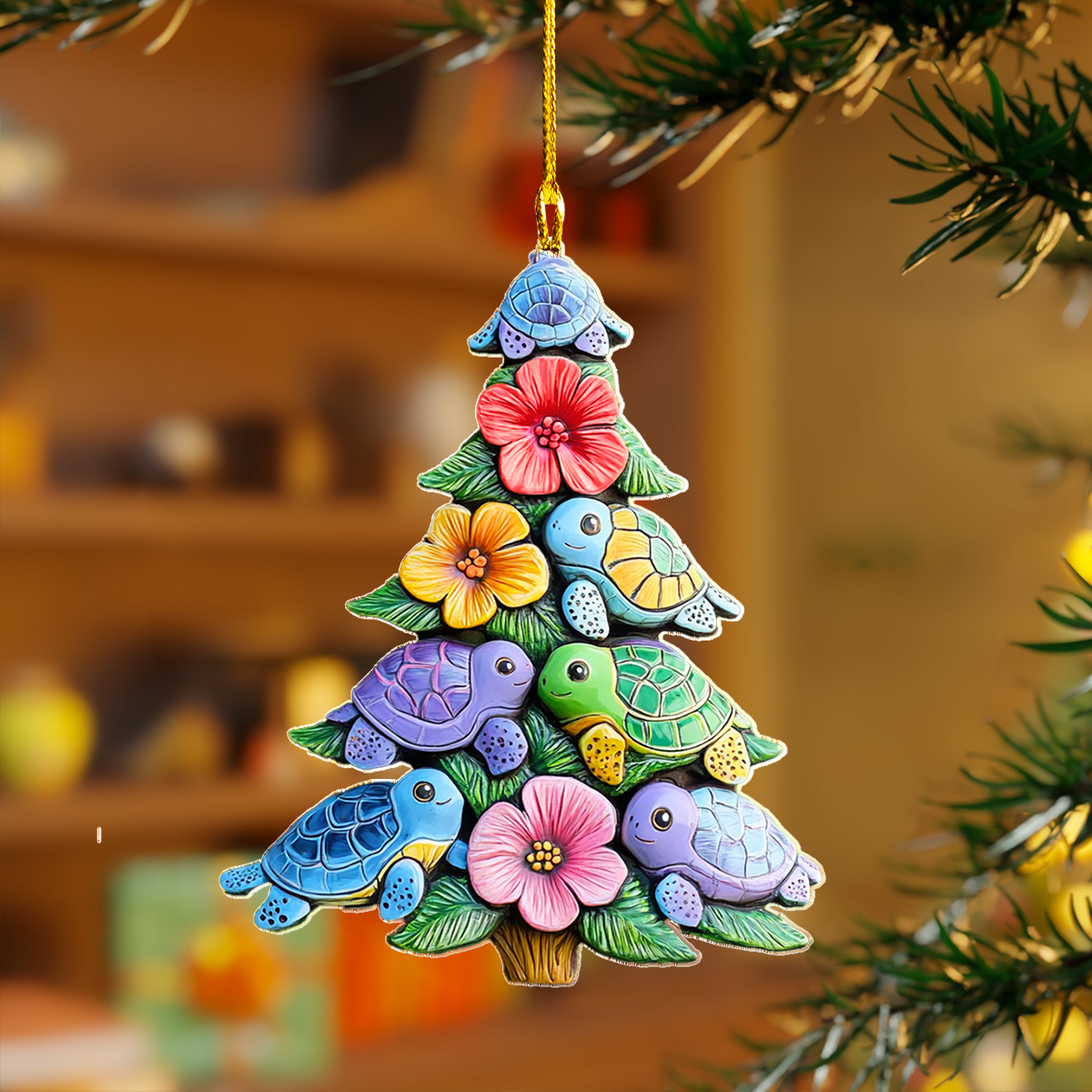 Acrylic Ornament Shelly The Sea Explorer Stylish Holiday Ornament Design