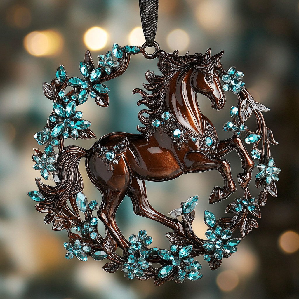 Acrylic Ornament Shimmering Horse Must-Have Holiday Tree Ornament