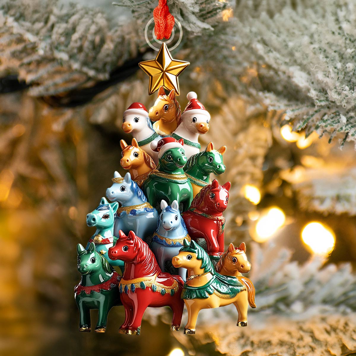 Acrylic Ornament Stable Spirit Lovely Holiday Ornament Gift Adorable Ornament For Friends