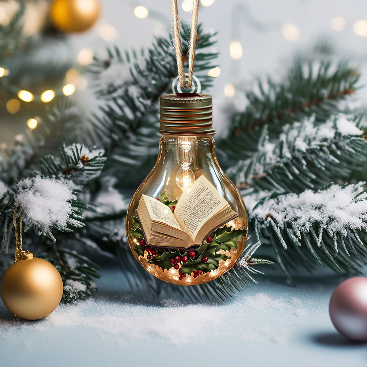 Acrylic Ornament Storylight Christmas Heartfelt Gift For Mom And Dad Lovely Holiday Ornament Gift