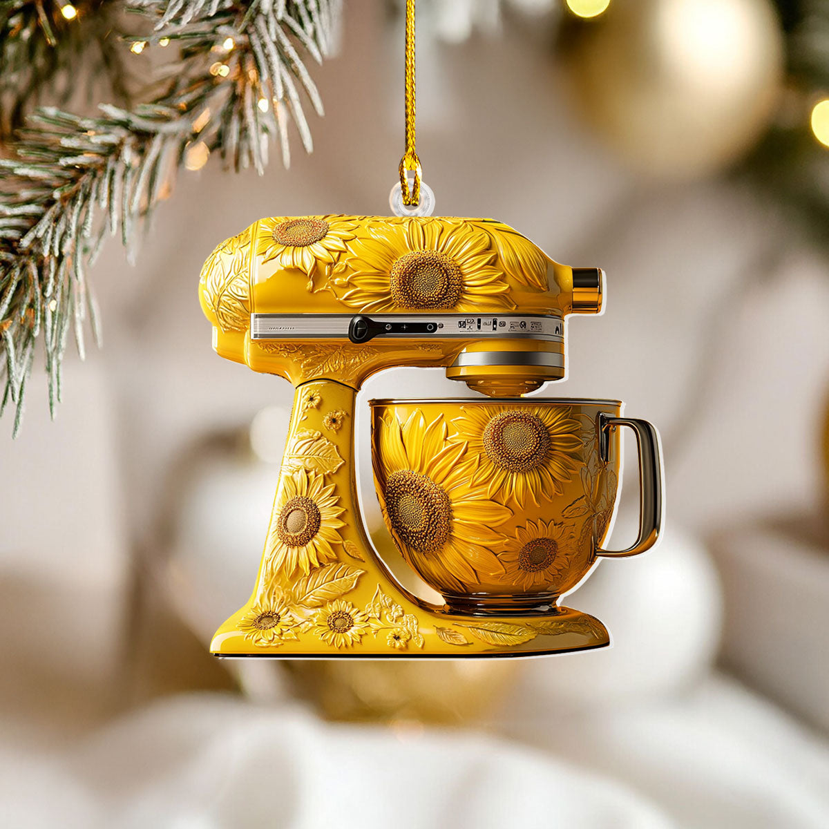 Acrylic Ornament Sunflower Baking Charming Ornament For Couples