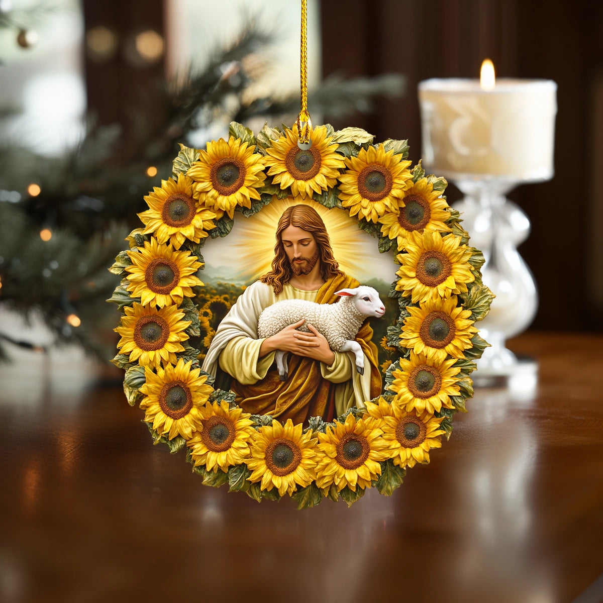 Acrylic Ornament Sunflower Faith Unique Keepsake Ornament Gift