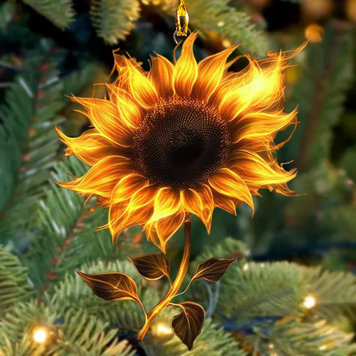 Acrylic Ornament Sunflower Lighted Spirit Magical Christmas Spirit Ornament