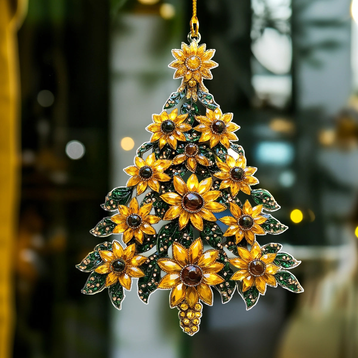 Acrylic Ornament Sunflower Splendor Heartwarming Family Ornament Keepsake