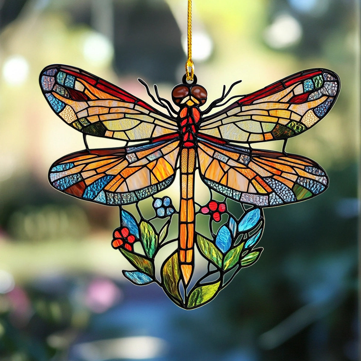 Acrylic Ornament Sunlit Meadow Dragonfly Perfect Ornament Gift For Her