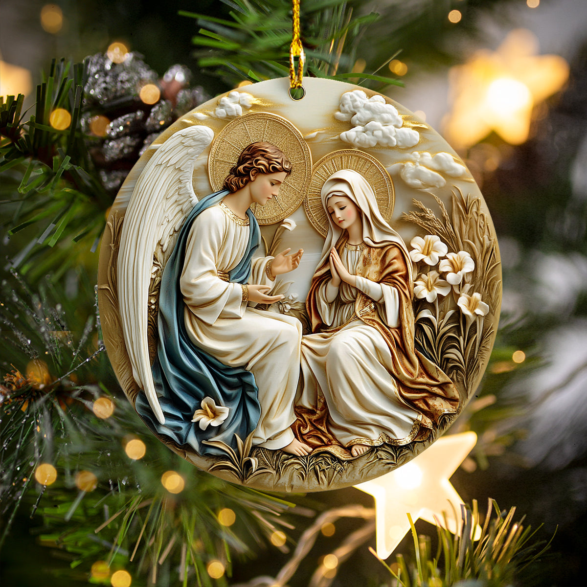 Acrylic Ornament The Annunciation Stylish Holiday Ornament Design