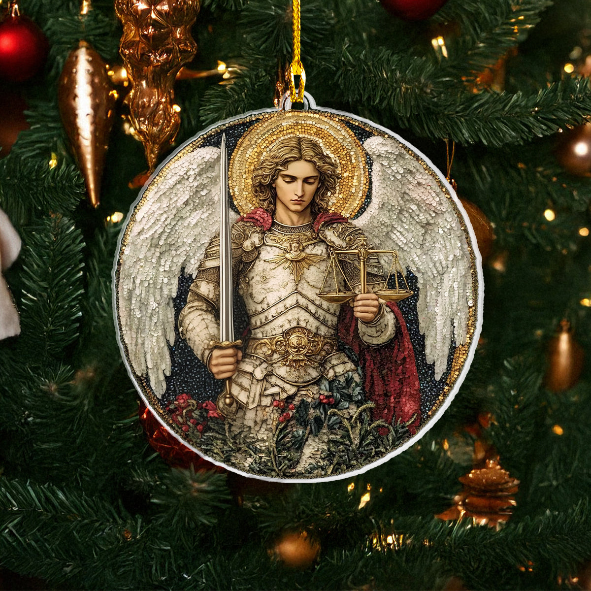 Acrylic Ornament The Great Archangel Michael Beautiful Home Ornament Gift