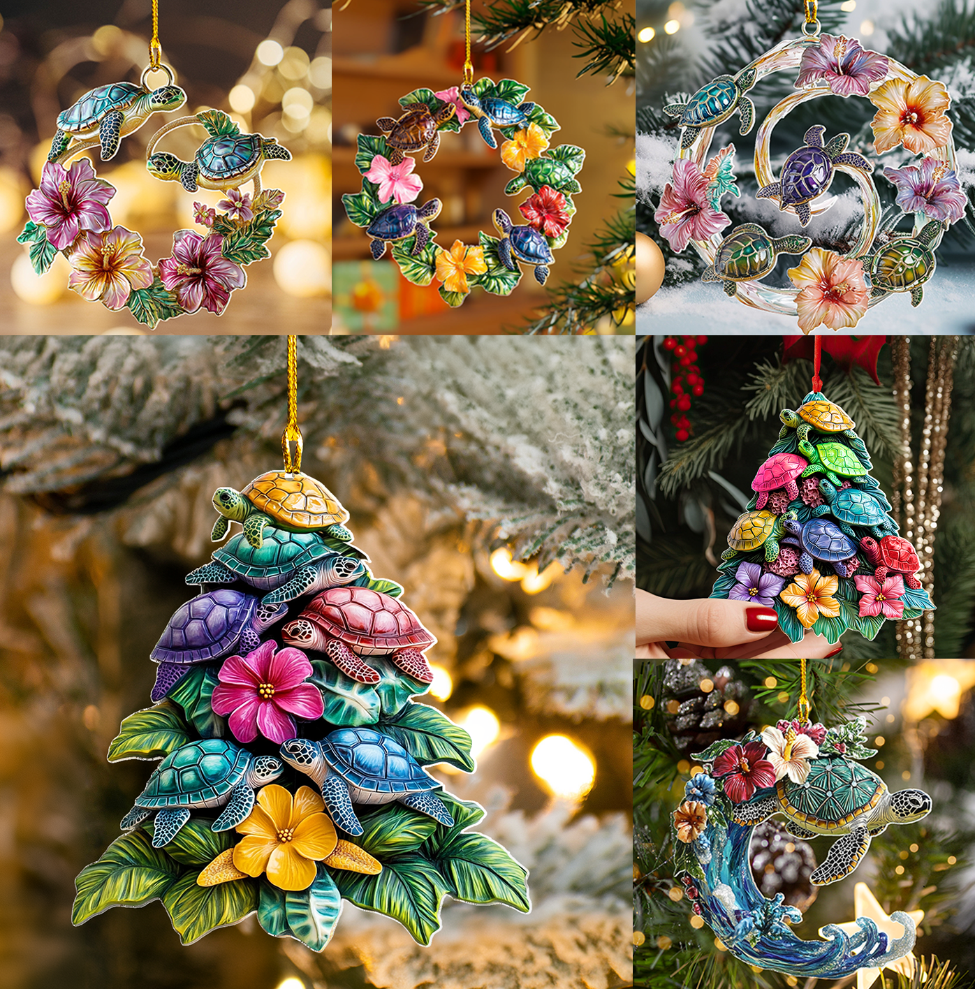 Acrylic Ornament The Sea Turtles Blessing Memorable Merch Keepsake