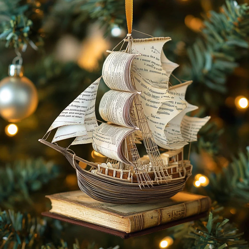 Acrylic Ornament The Ship Of Knowledge Perfect Ornament Gift For Her