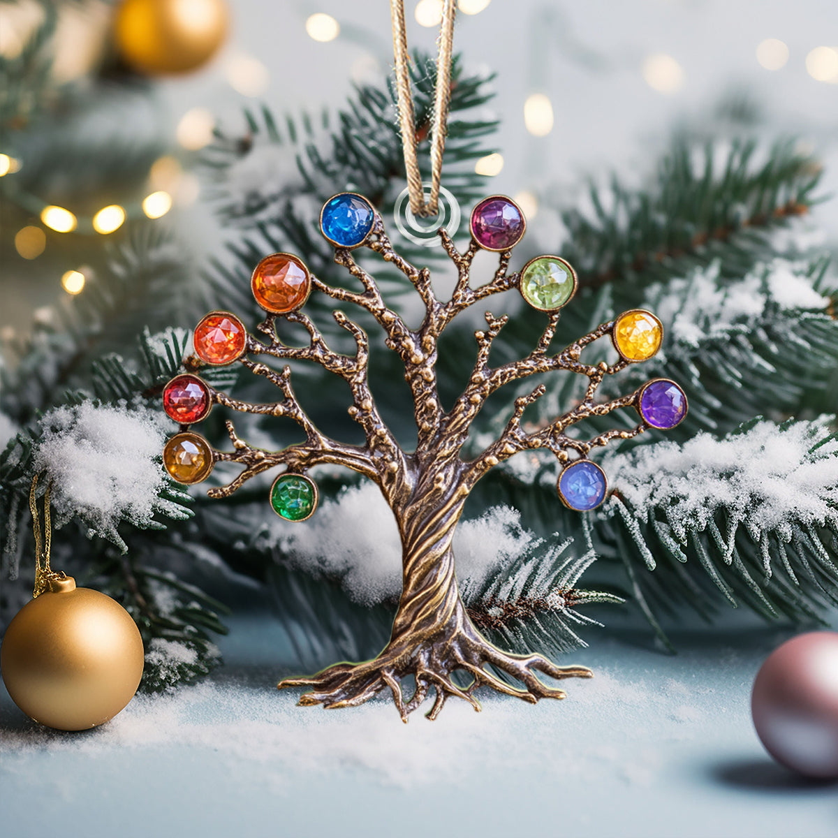 Acrylic Ornament Tree Of Life Crystal Thoughtful Merch For Birthday Special Holiday Tree Decor