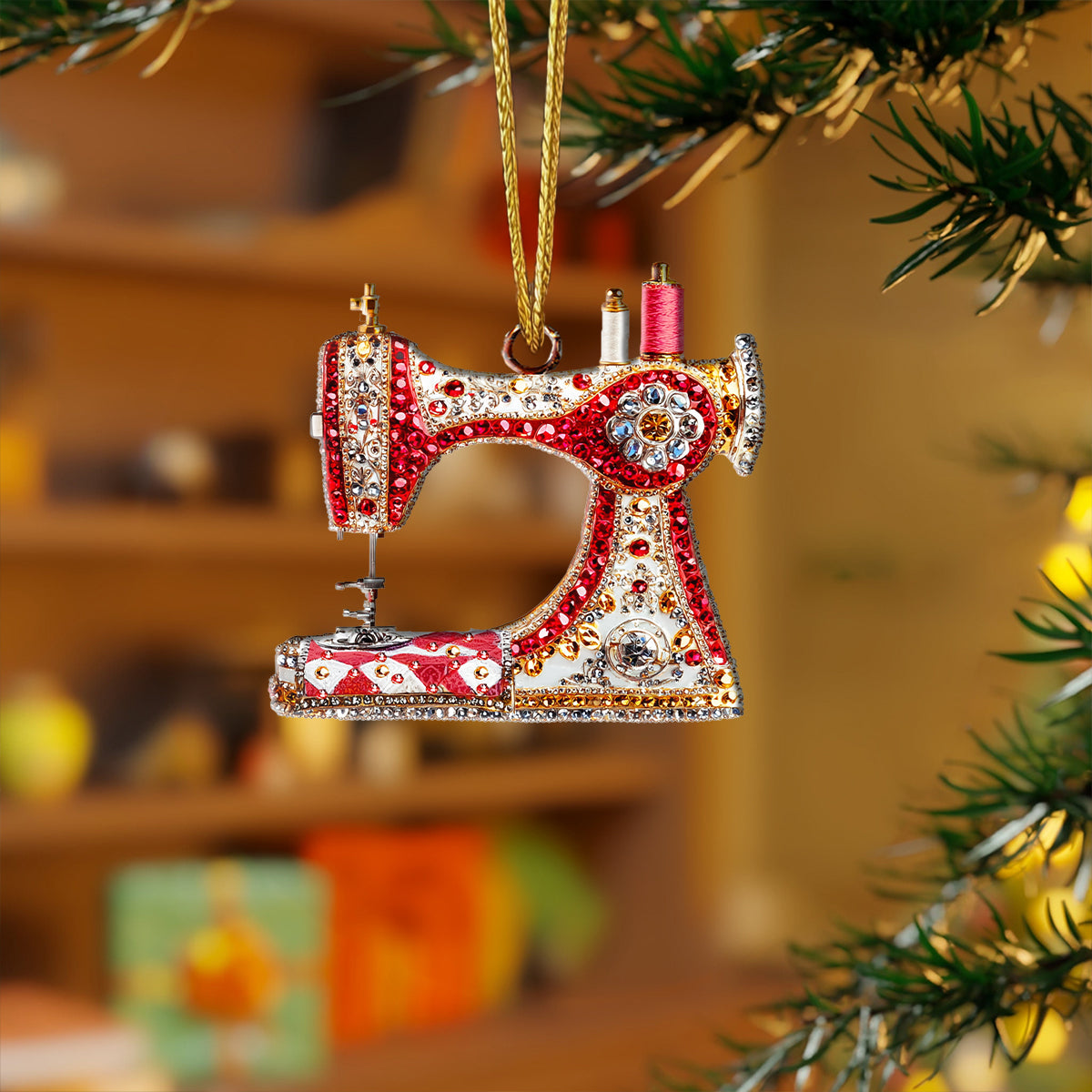 Acrylic Ornament Twinkling Sewing Collection Holiday Merch Collection