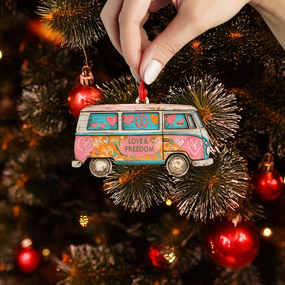 Acrylic Ornament Van Life Vibes Festive Living Room Ornament