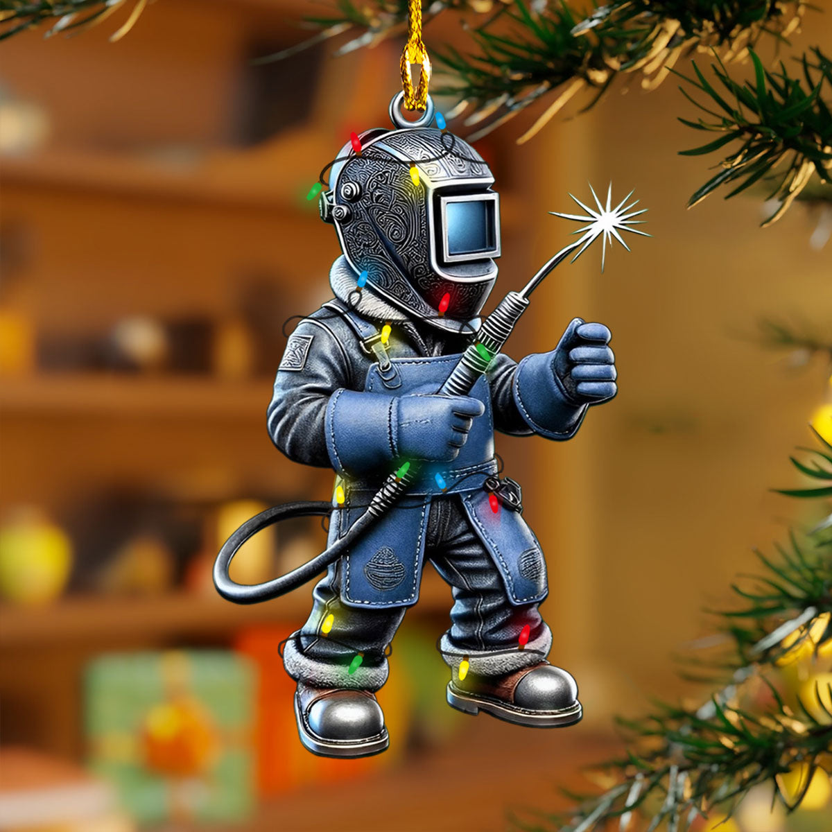Acrylic Ornament Welder Christmas Collection Unique Merch Ornament Gift