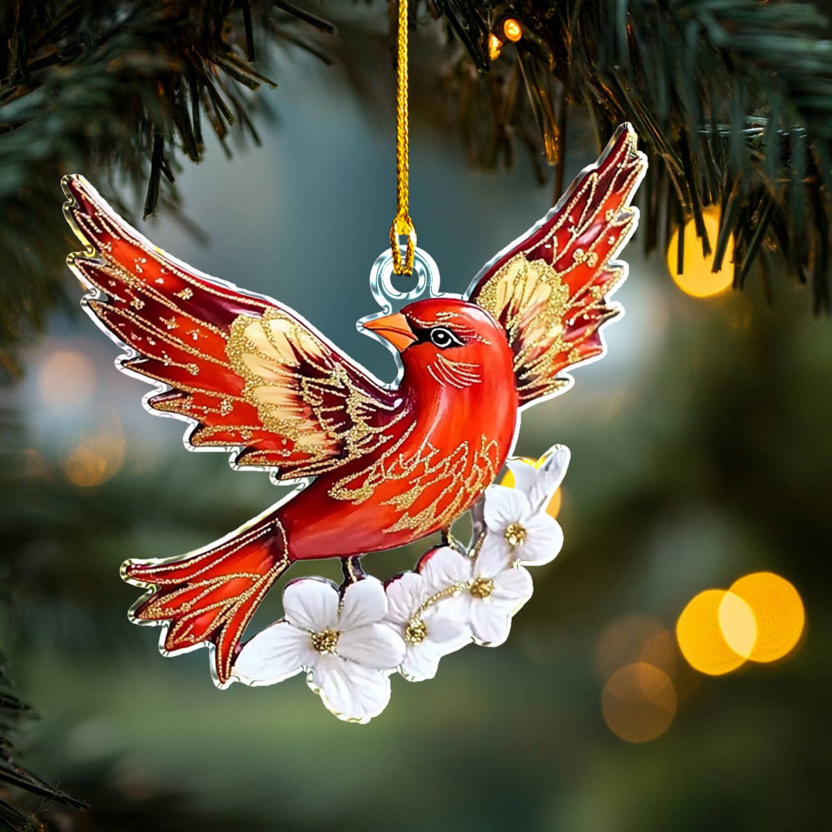 Acrylic Ornament Winter Flight Beautiful Ornament For Family