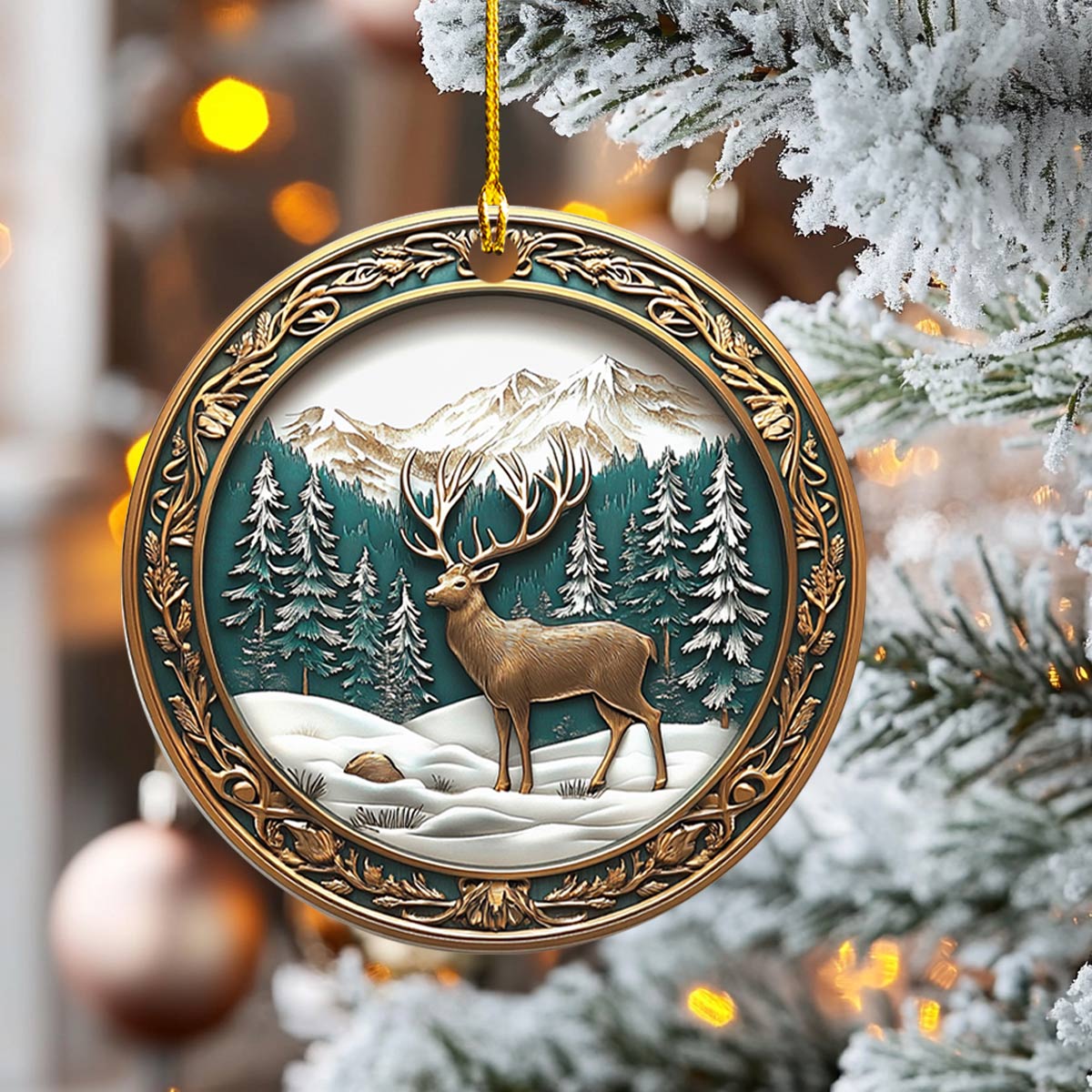 Acrylic Ornament Winter Majesty Stylish Merch Ornament Design