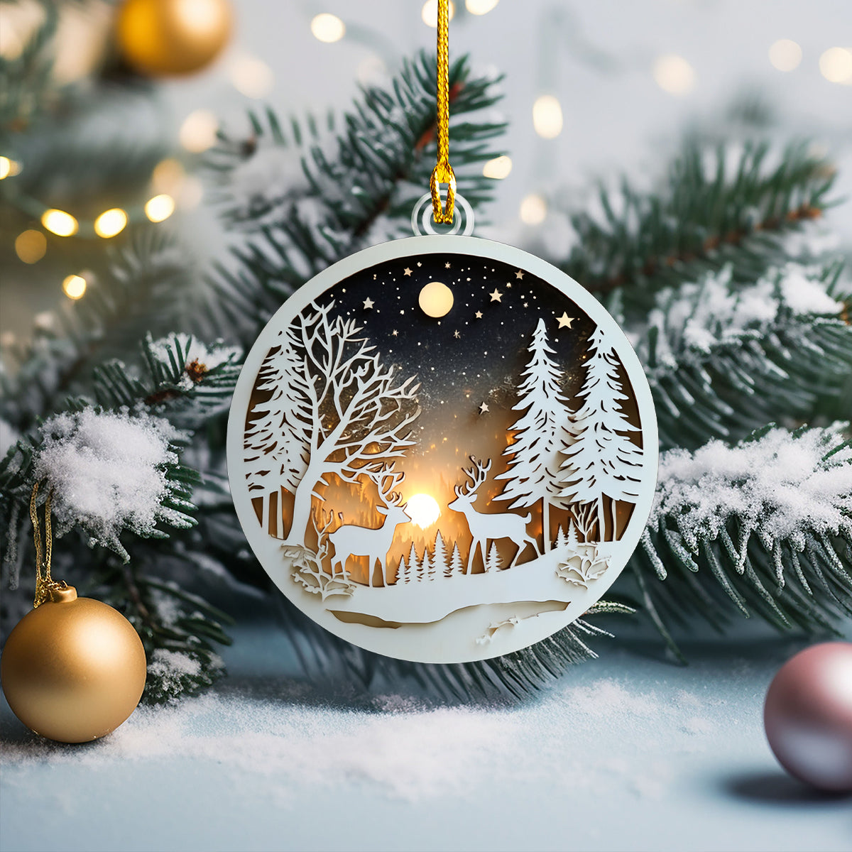 Acrylic Ornament Winter Wonderland Dee Unique Keepsake Ornament Gift