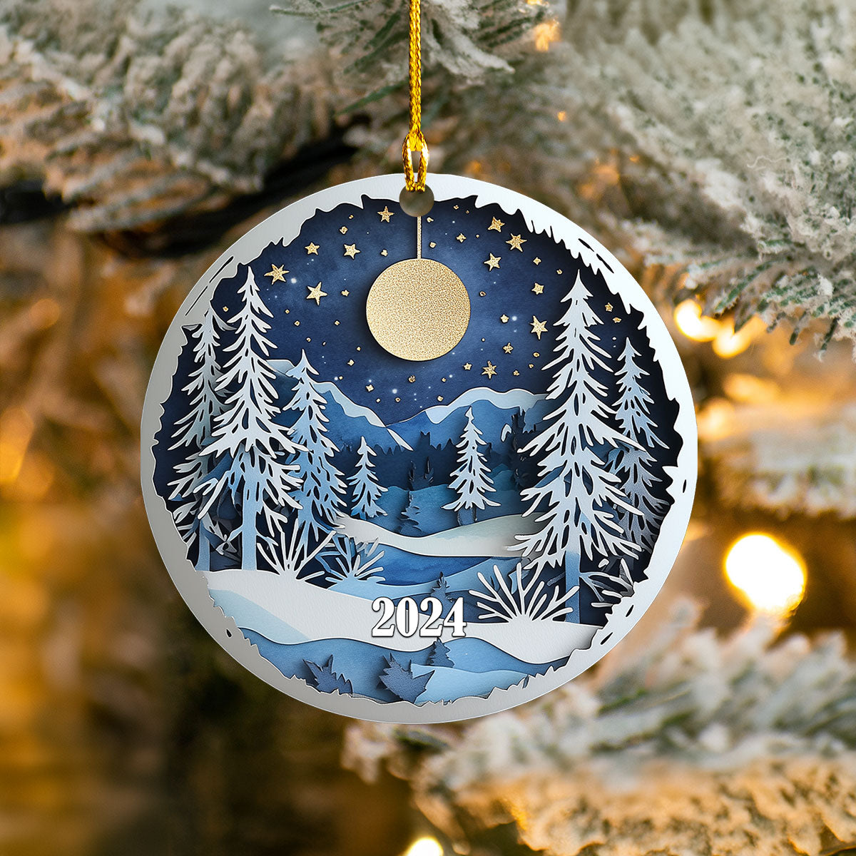 Acrylic Ornament Winter Wonderland Ornament Must-Have Holiday Tree Ornament