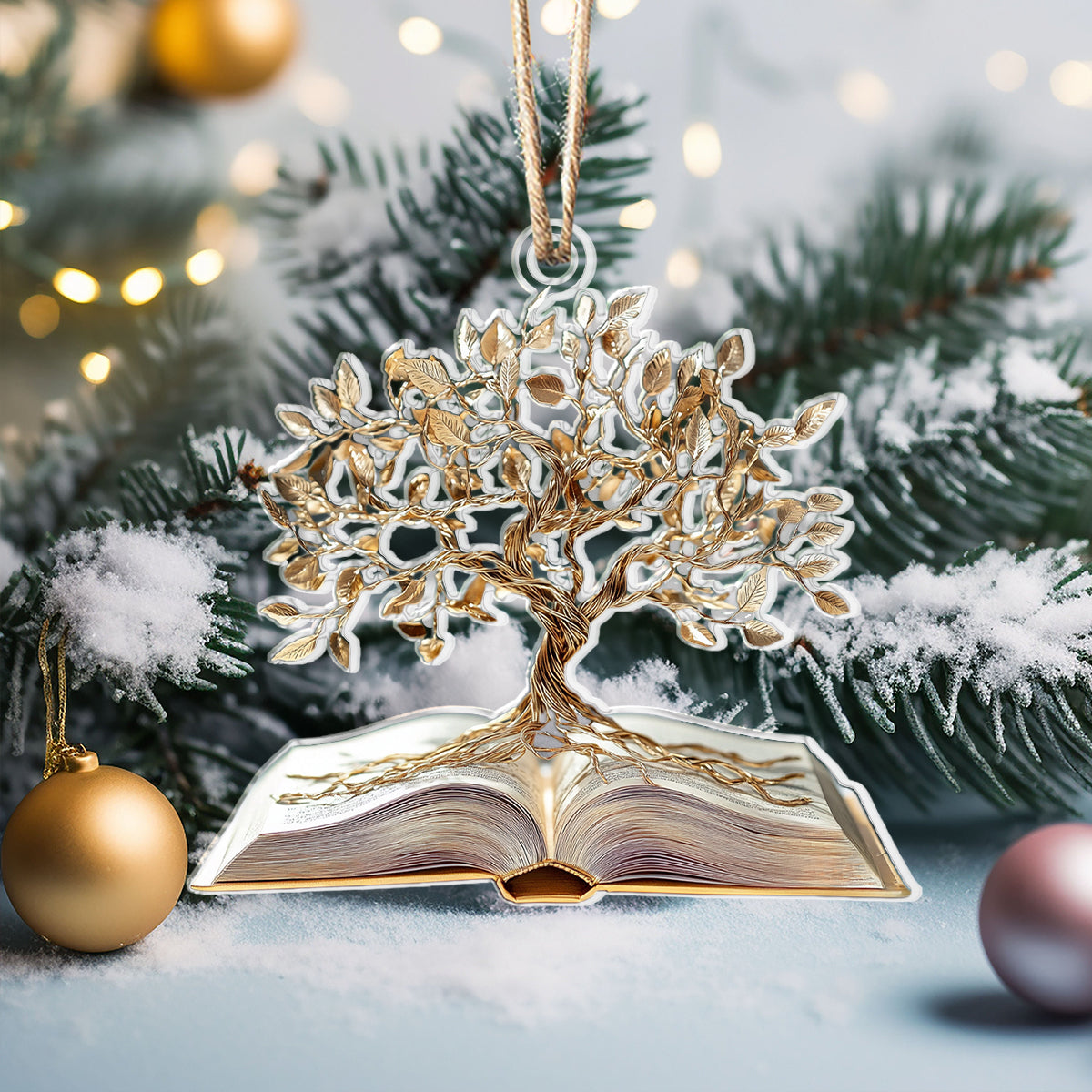 Acrylic Ornament Wisdom Tree Of Life Heartwarming Family Ornament Keepsake