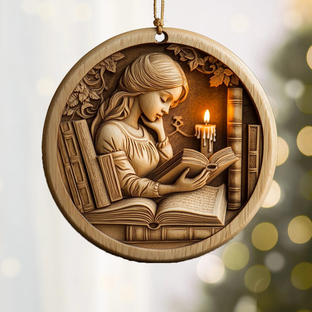 Acrylic Ornament Woodland Reader Charm Charming Personalized Ornament
