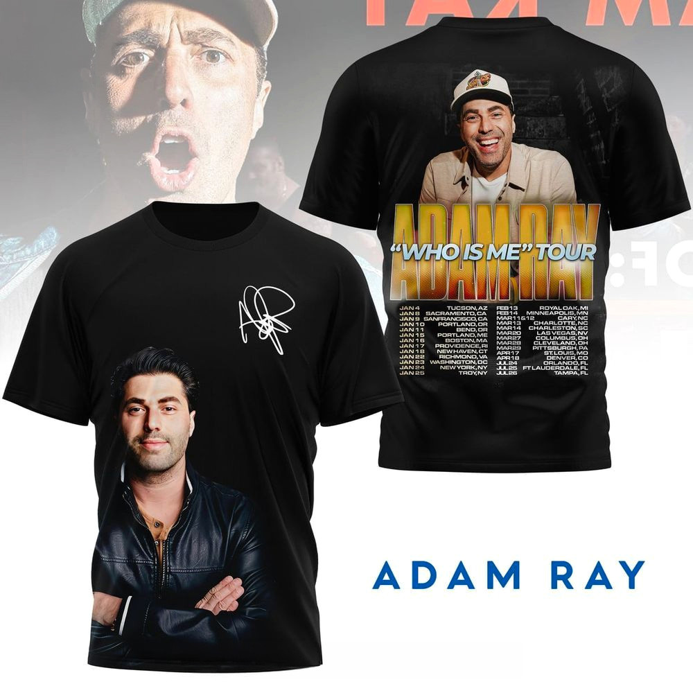 Adam Ray Who Is Me Tour T-Shirt Adam Ray Merch Best Birthday Gift For Husband