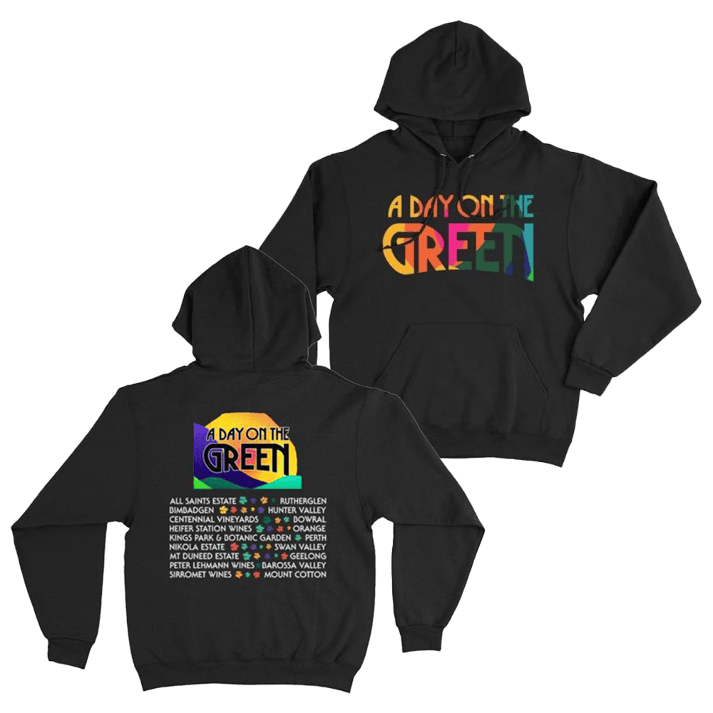 Adayonthegreen Merch Colour Logo Black Hoodie Perfect Father's Day Gifts Adayonthegreen Merch Colour Logo Black Hoodie Perfect Father's Day Gifts