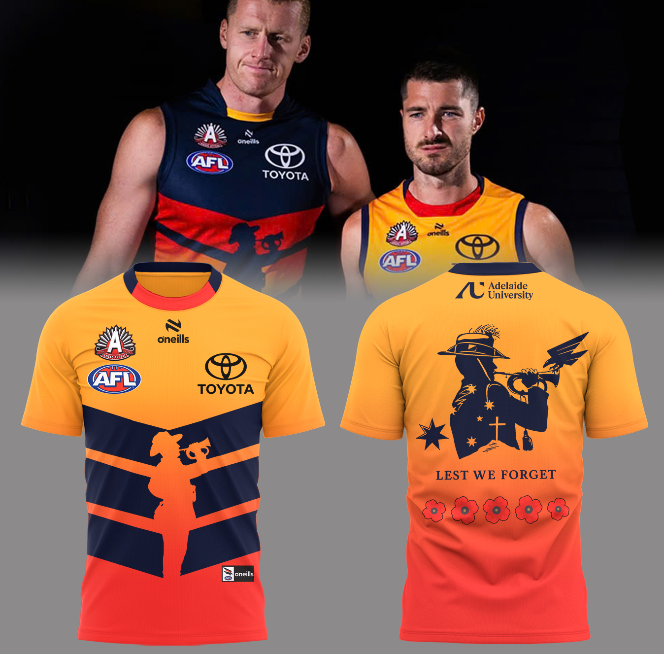 Adelaide Crows Anzac Day T-Shirt Best Gift Ideas For Fan