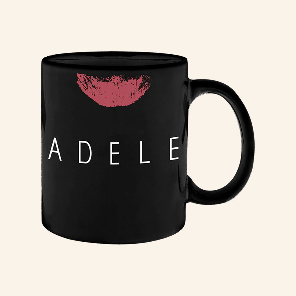 Adele Merch Adele Logo Red Lips Black Mug Gifts For Music Lovers Adele Merch Adele Logo Red Lips Black Mug Gifts For Music Lovers