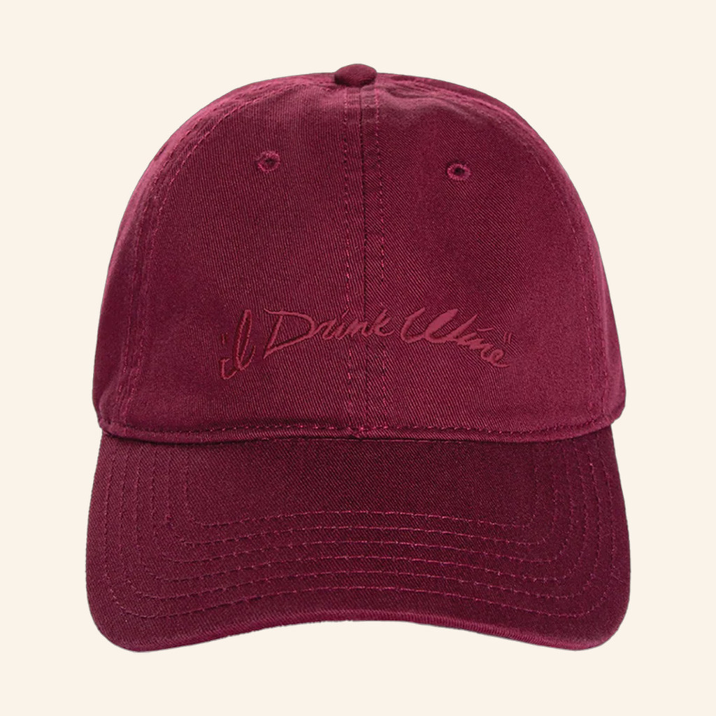 Adele Merch I Drink Wine Embroidered Hat Best Gifts For Music Lovers Adele Merch I Drink Wine Embroidered Hat Best Gifts For Music Lovers