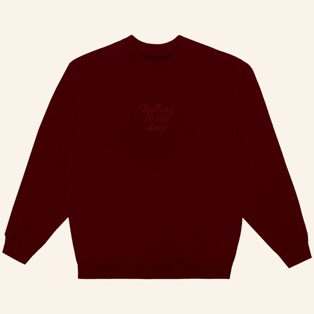 Adele Merch Rolling In The Deep Sweatshirt Cool Gifts For Music Lovers Adele Merch Rolling In The Deep Sweatshirt Cool Gifts For Music Lovers