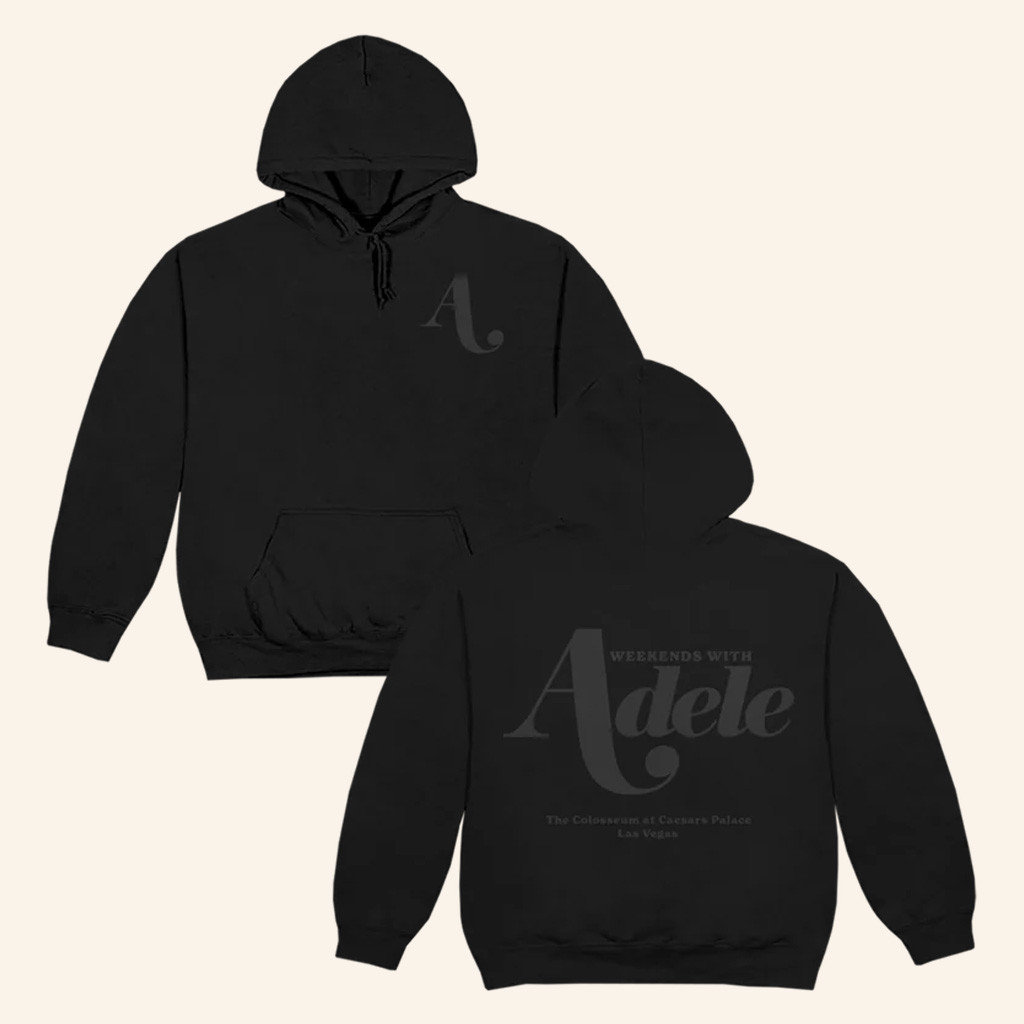 Adele Merch Weekends With Adele Black Hoodie Cool Gifts For Music Lovers