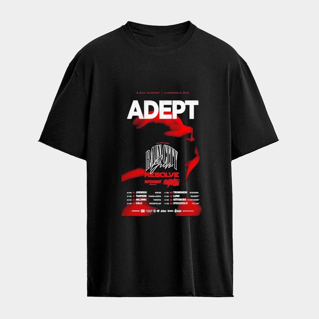 Adept Fall Tour 2026 Dates T-Shirt Adept Merch Gifts For Band Fans