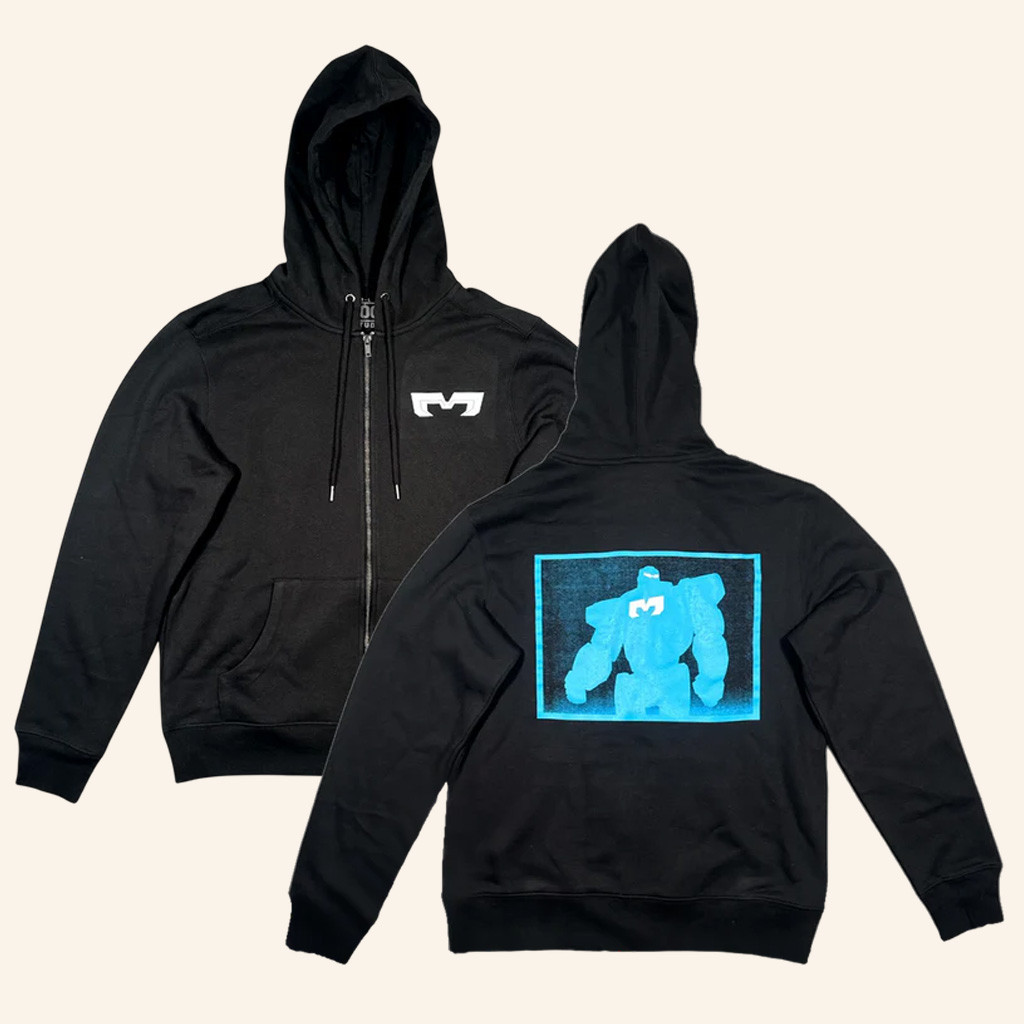 AdHoc Studio Merch Mechaman Zip Hoodie Christmas Gifts For Boyfriend