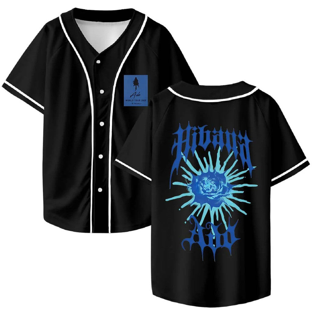 Ado Hibana Merch Ado Hibana 2025 World Tour Baseball Jersey Gifts For Him Ado Hibana Merch Ado Hibana 2025 World Tour Baseball Jersey Gifts For Him