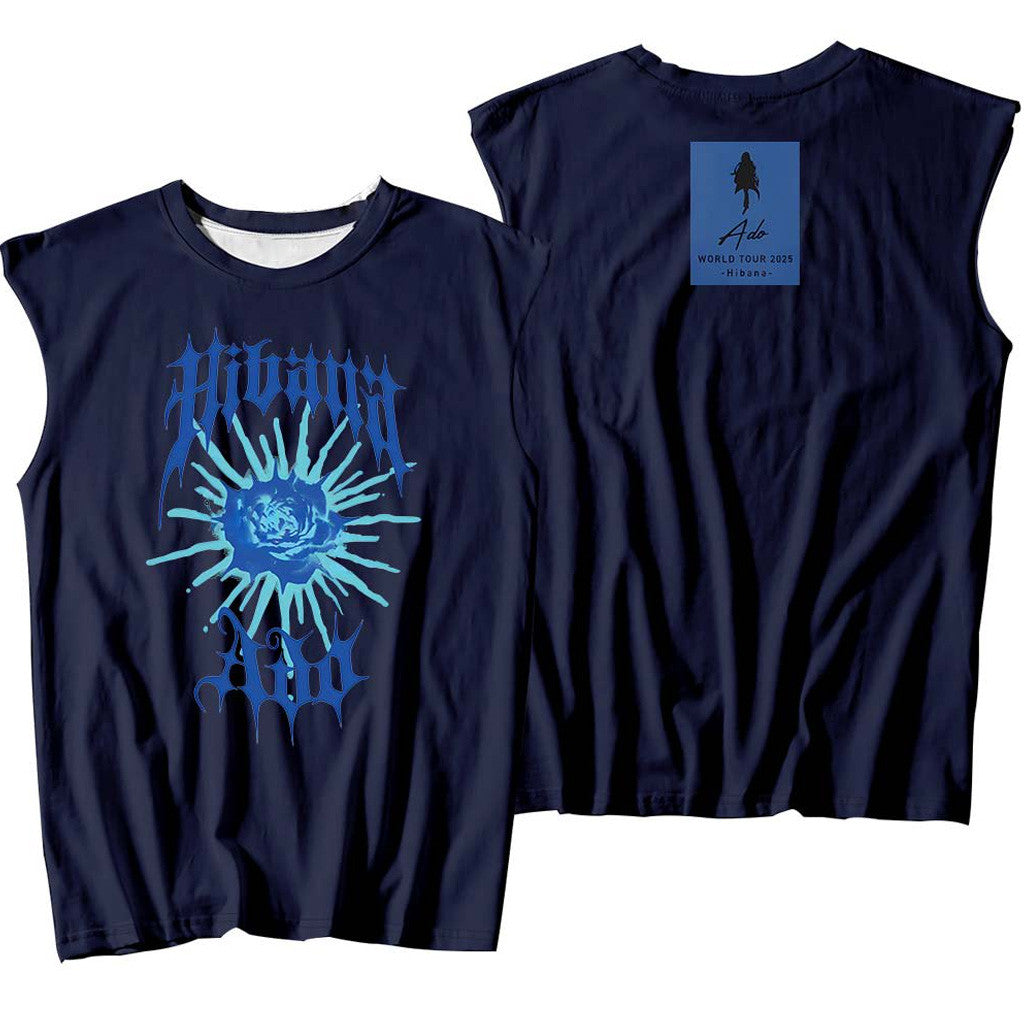 Ado Hibana Merch Ado Hibana 2025 World Tour Tank Top Gifts For Men's